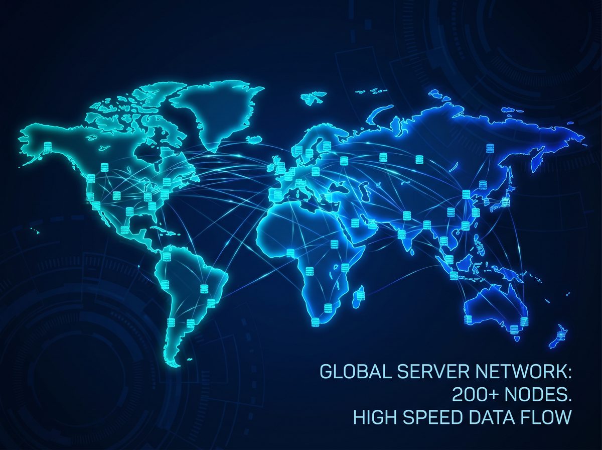 听加速器全球服务器节点分布图